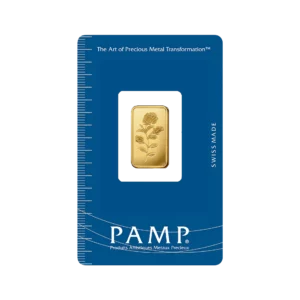 瑞士 PAMP 薔薇金條 2.5 公克 - 檢驗卡裝