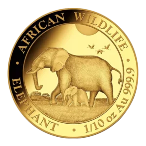 2022 索馬利亞非洲象金幣 1/10 盎司