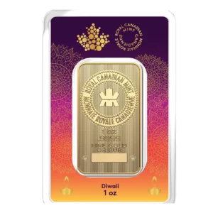 2024 加拿大皇家 - 慶祝排燈節金條 1 盎司 - 檢驗卡裝