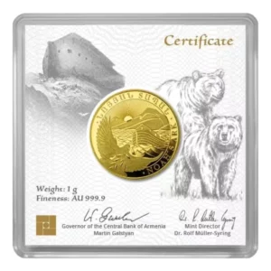 2025亞美尼亞諾亞方舟金幣1公克 - 檢驗卡裝(1) 2025 亞美尼亞諾亞方舟金幣 1 公克 - 檢驗卡裝