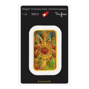 瑞士賀利氏 Kinebar® 幻彩金條 1 盎司 - 檢驗卡裝