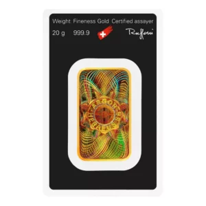 瑞士賀利氏 Kinebar® 幻彩金條 20 公克 - 檢驗卡裝