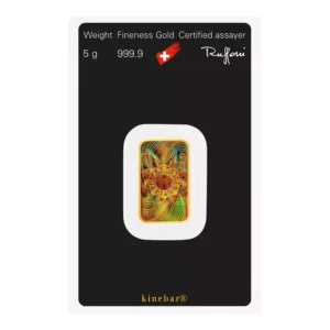 瑞士賀利氏 Kinebar® 幻彩金條 5 公克 - 檢驗卡裝