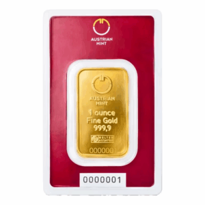 奧地利金條 1 盎司 - 檢驗卡裝