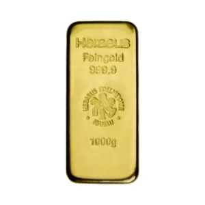 瑞士賀利氏澆鑄金條 1 公斤