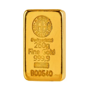 瑞士賀利氏澆鑄金條 250 公克